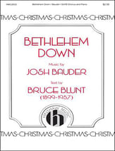 Bethlehem Down SATB choral sheet music cover